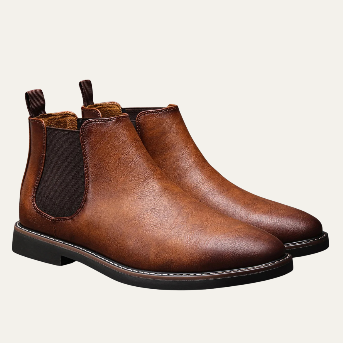 Vintage Men's Leather Chelsea Ankle Boots - Nocini