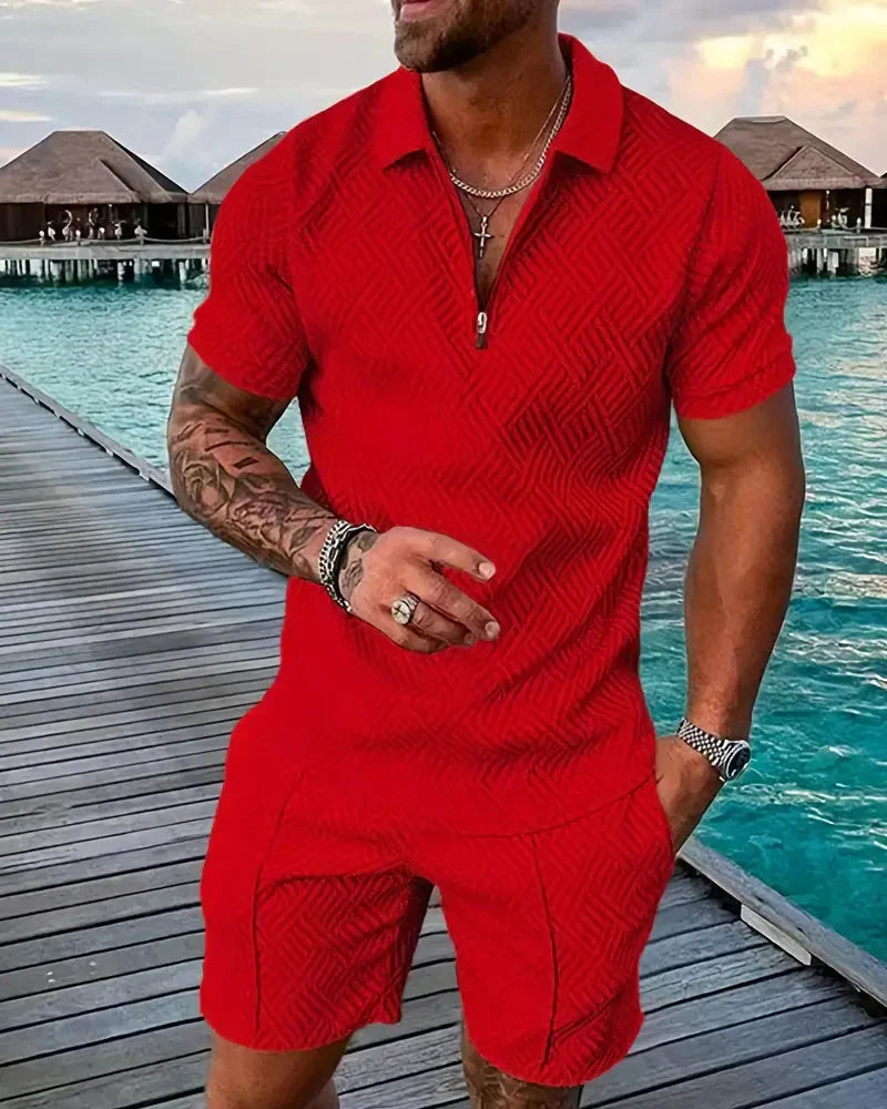 Relaxed Fit Hooded Summer Jogger Suit