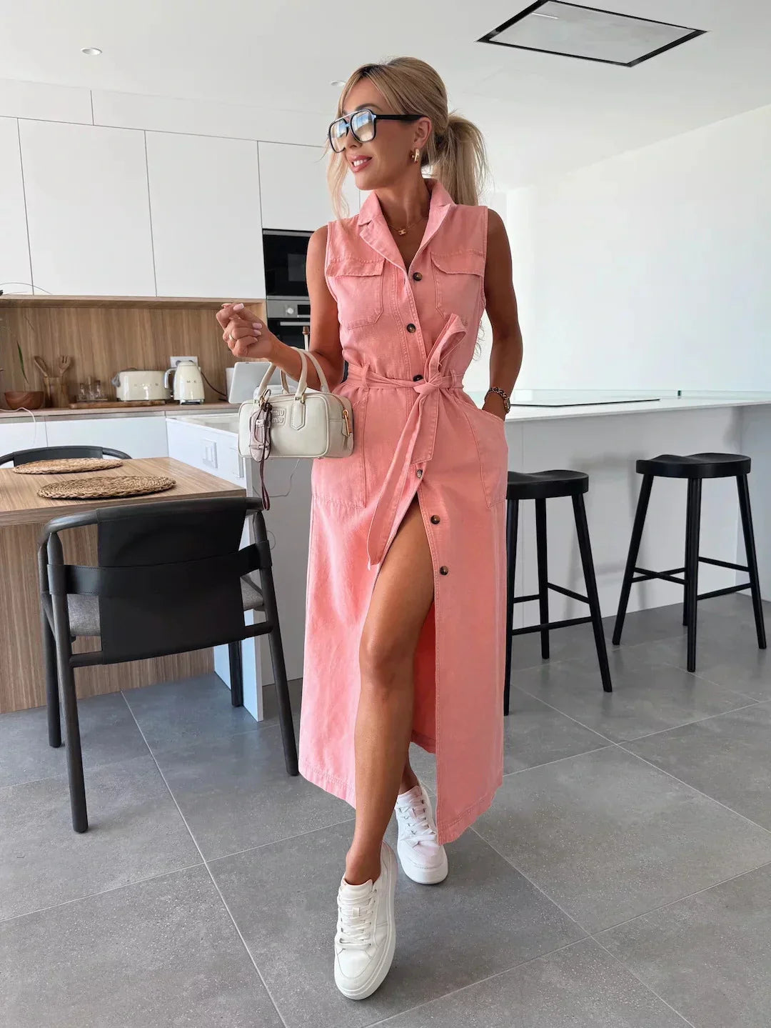 Casual Blue Jean Dress