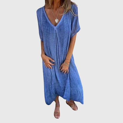 Elegant V-Neck Dress for Women