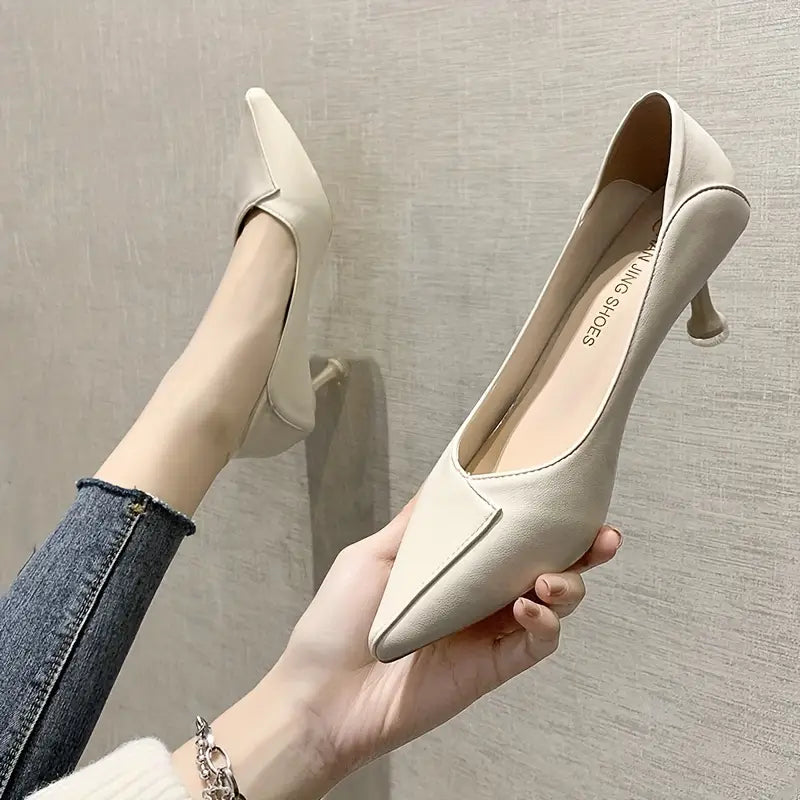 Low Heel Pointed Toe Women's Shoes