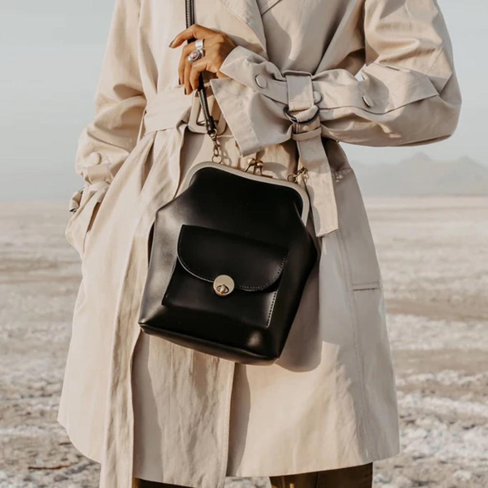Elegant Faux Leather Tote Handbag