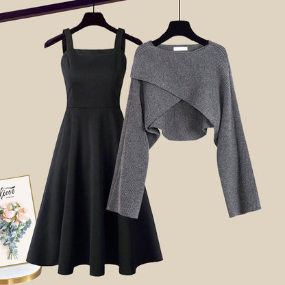 Image of Charlene | Women's Cropped A-Line Dress Set