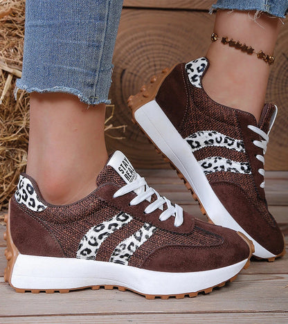 Image of Charlene | Women's Platform Lace-Up Athletic Sneakers
