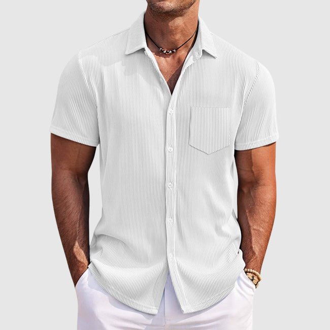 Image of Charles | Men's Short Sleeve Button-Down Shirt