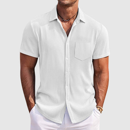 Image of Charles | Men's Short Sleeve Button-Down Shirt