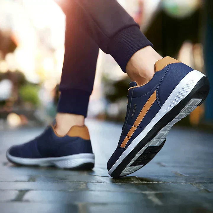 Casual Lace Up Fashion Sneakers – Side Stripe Style