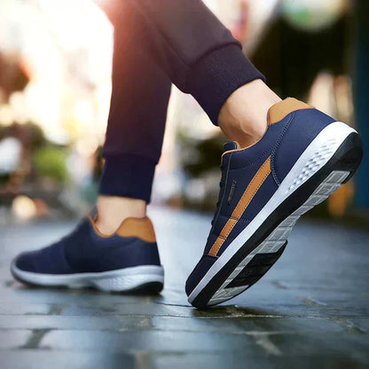 Casual Lace Up Fashion Sneakers – Side Stripe Style