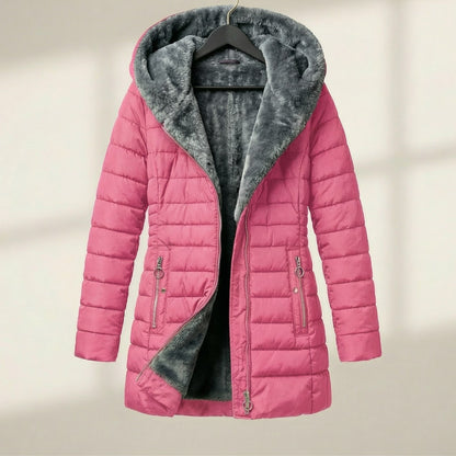 Warm Women's Hooded Down Jacket - Olytrend
