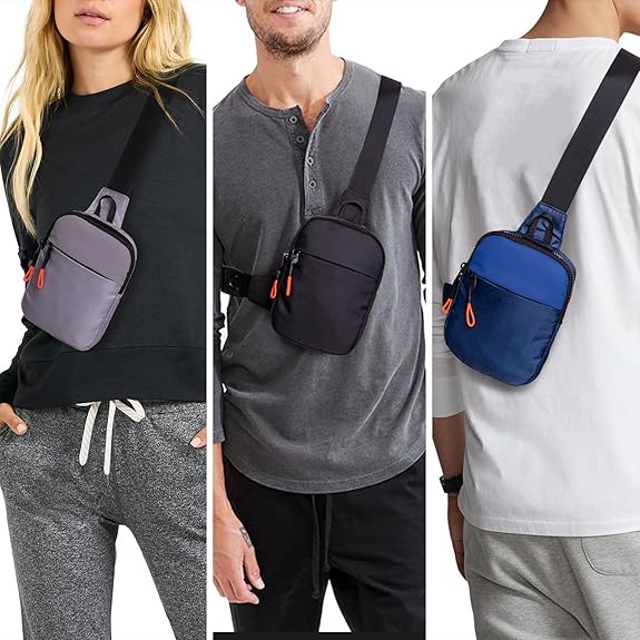 Chest Mini Sling Bag - CrossLite-Black-S-Nora Luxe
