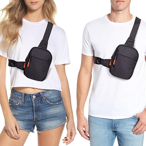 Chest Mini Sling Bag - CrossLite-Black-S-Nora Luxe