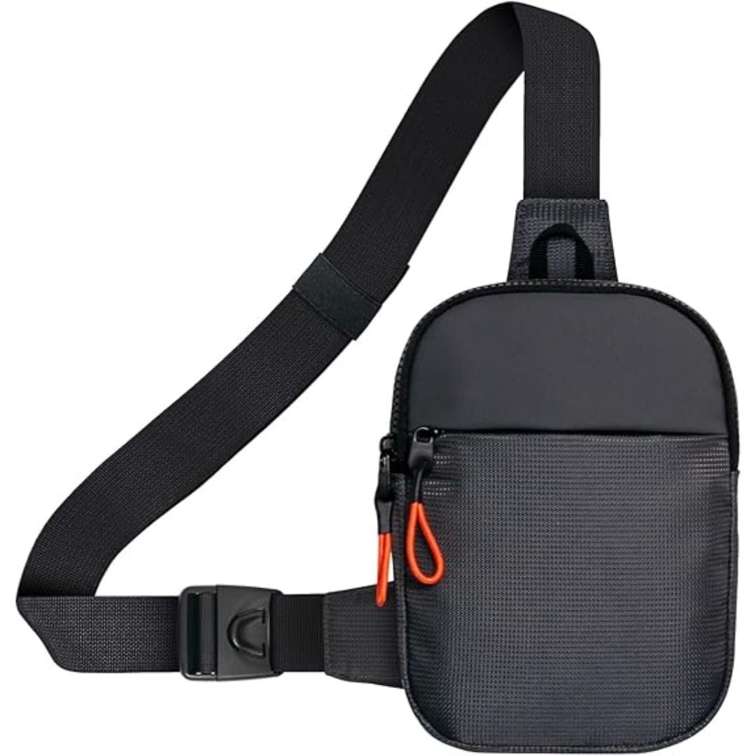 Chest Mini Sling Bag - CrossLite-Gray-L-Nora Luxe