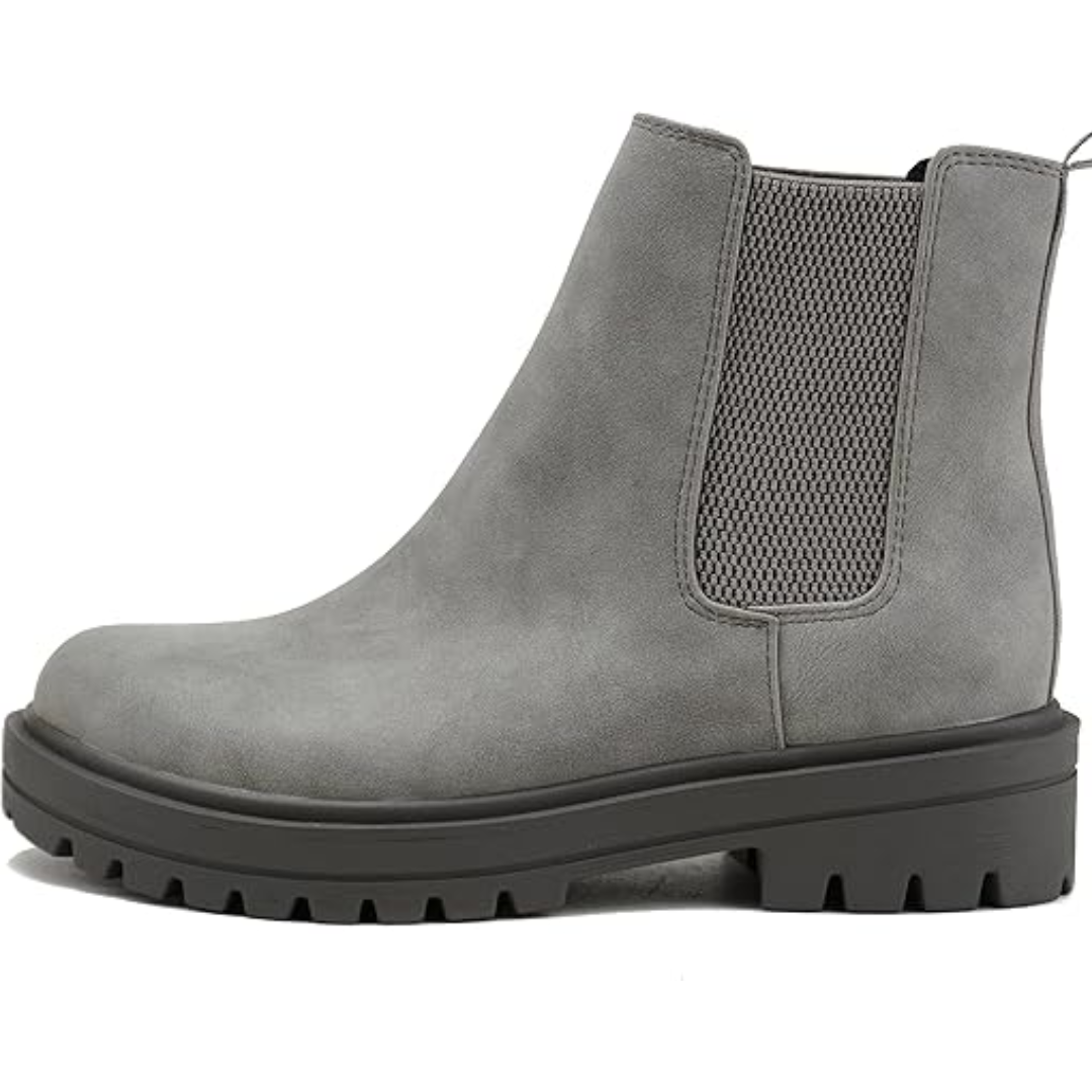 Chic Low Heel Chelsea Ankle Boots - Kailey-Gray-2.5-Nora Luxe