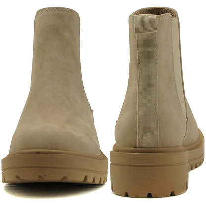 Chic Low Heel Chelsea Ankle Boots - Kailey-White PU-2.5-Nora Luxe