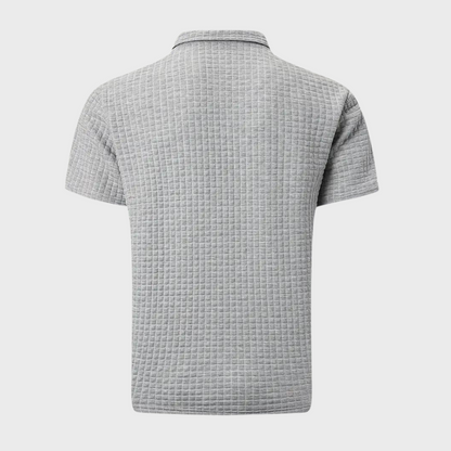 Chic Men's Polo Shirt - Classic Elegance-Black-S-Nora Luxe
