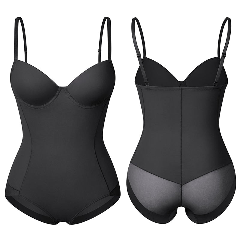 Chic Slimming Shapewear Bodysuit - Élise-Beige-S-The Livary