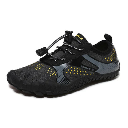 Children's beach shoes with a firm sole & secure fit – WaveTrek-Blue-9-Nora Luxe