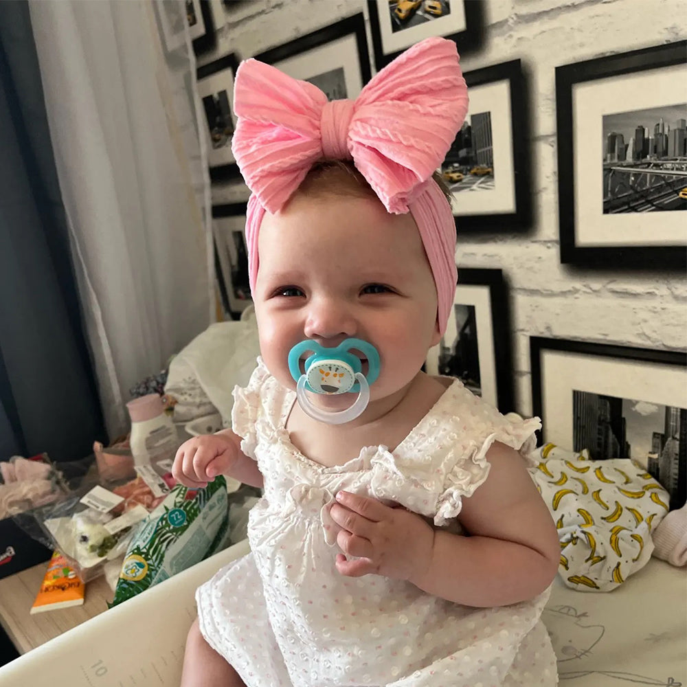 Kids Soft Velvet Hairband with Ribbon - Pexav