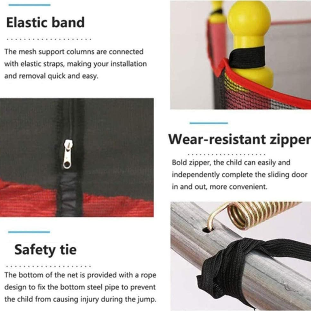 Children's trampoline with safety net – Jumpie KidsTramp-Nora Luxe