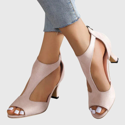 Ladies High Heel Toe Strap Sandals - Olytrend