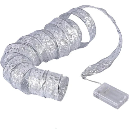 Christmas Lights Ribbon - TwinkleRibbon-Style 1-118.11 inches-Nora Luxe
