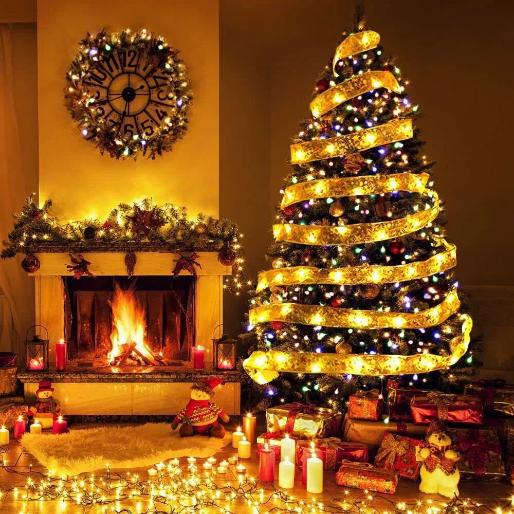 Festive LED String Lights Ribbon - Pexav