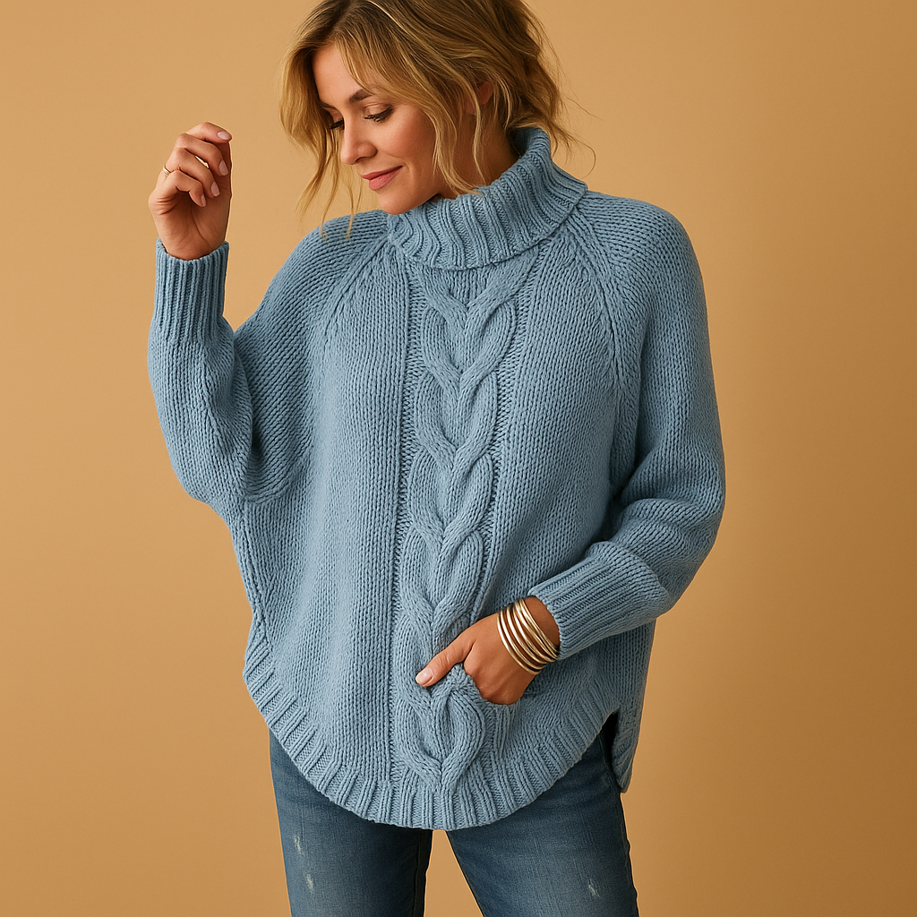 Thick Cozy Women's Cable Knit Sweater - Nocini