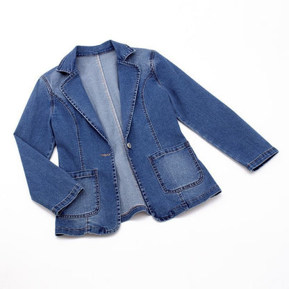 Timeless Blue Jeans Jacket For Ladies