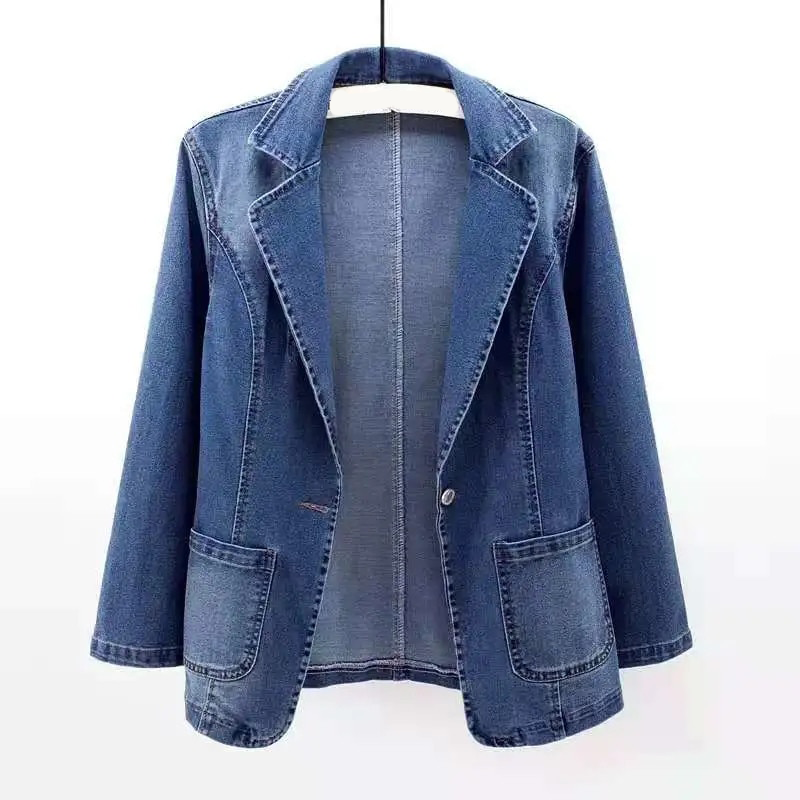 Timeless Blue Jeans Jacket For Ladies - Pexav