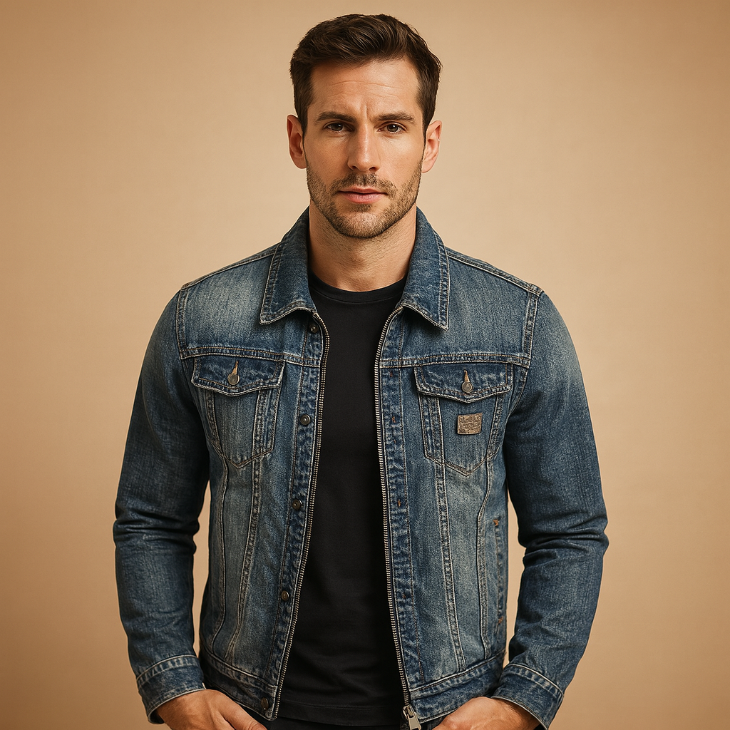 Classic denim jacket for men | Oliver - Nocini