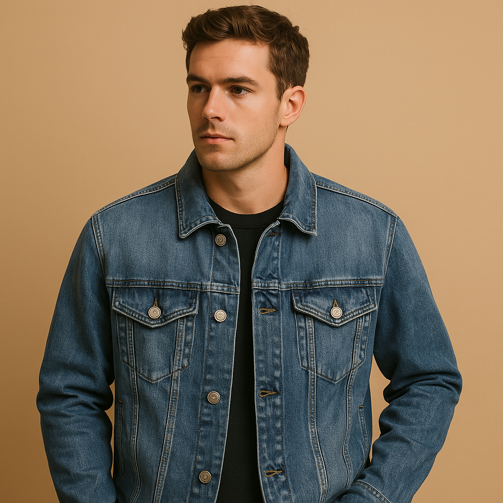 Classic denim jacket for men | Owen - Nocini