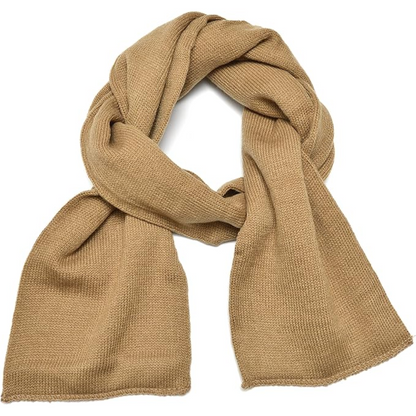 Classic Double Layer Knit Winter Scarf for Men - Xander-Marine Blue-Nora Luxe