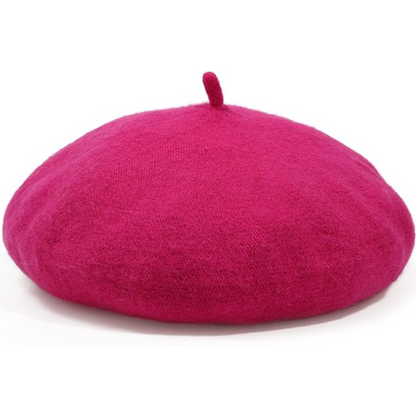 Classic French Wool Beret – Evelyne-Dark Green-Nora Luxe