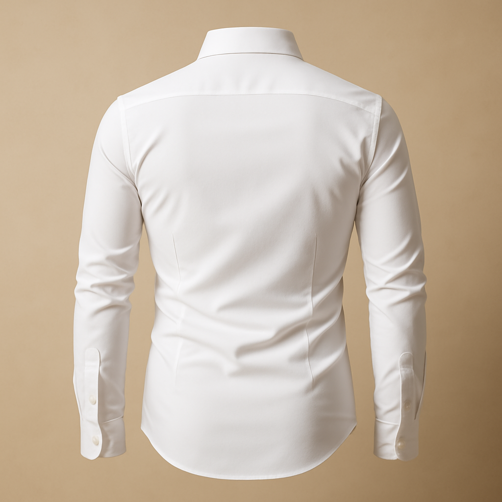 Men’s classic long sleeve button-down shirt with modern design, ideal for formal events, casual dinners, and everyday wear.