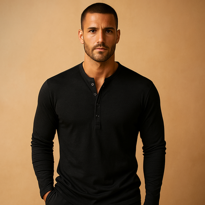 Classic long sleeve shirt for men | Ethan - Nocini