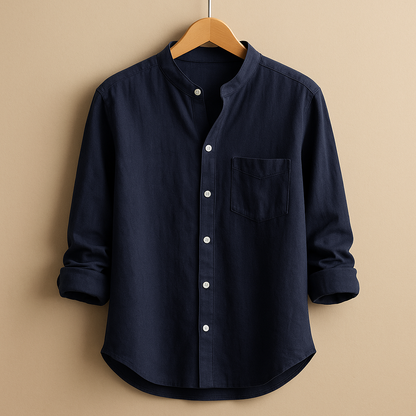 Classic long sleeve shirt for women with a tailored fit, breathable fabric, and button closure, perfect for casual or formal wear.