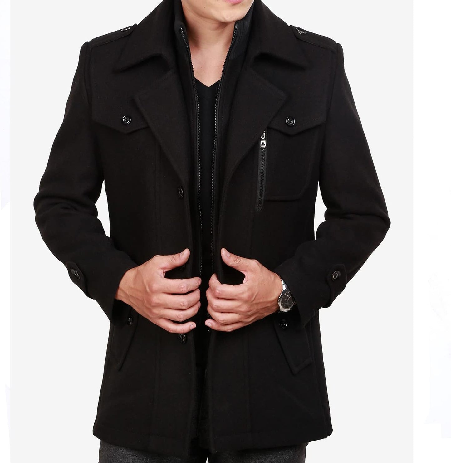 Classic Men's Winter Blazer - Luca-Brown-S-Nora Luxe