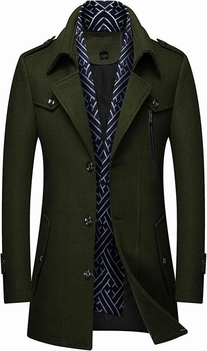 Classic Men's Winter Blazer - Luca-Brown-S-Nora Luxe