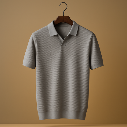 Men’s classic polo shirt Nathan with slim fit and button closure, ideal for casual wear, work, and semi-formal occasions.