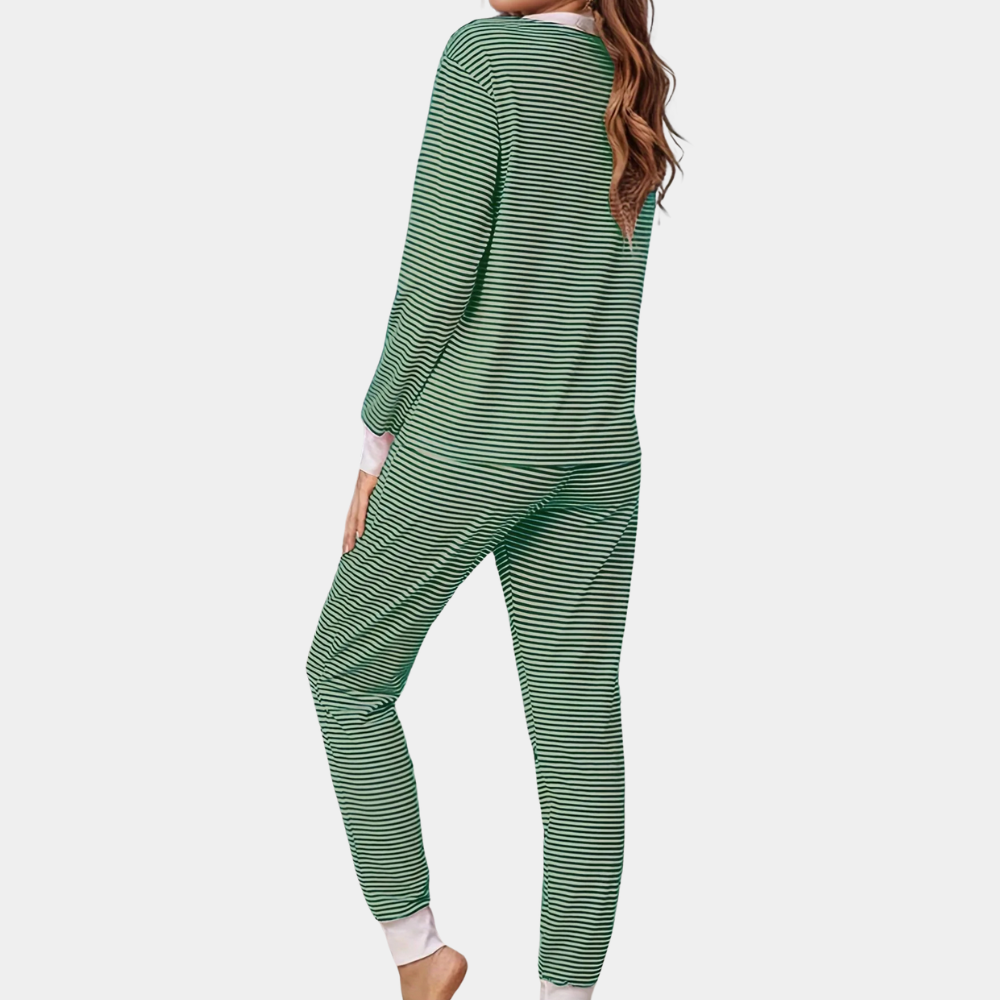 Classic Pyjama Set for Women - Celeste-Gray-XS-Nora Luxe