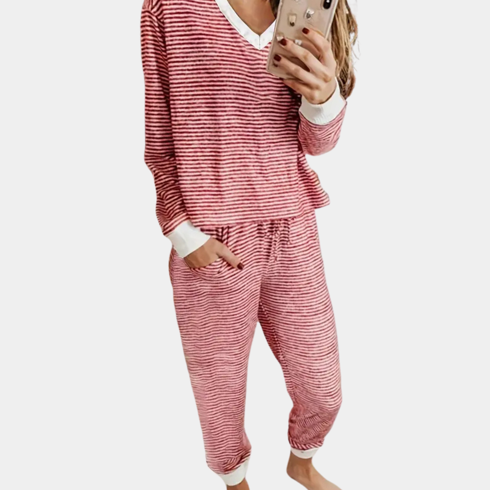 Comfortable Sleepwear Set for Ladies - Celeste - Pexav
