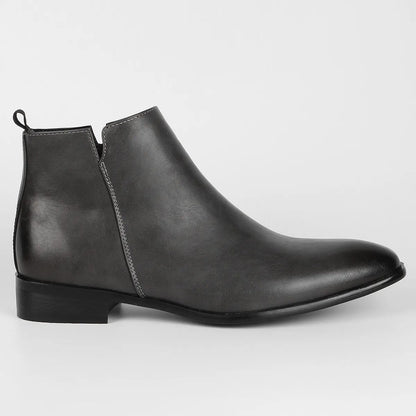 Classic Retro Leather Men's Boots - Lars-Black-6.5-Nora Luxe