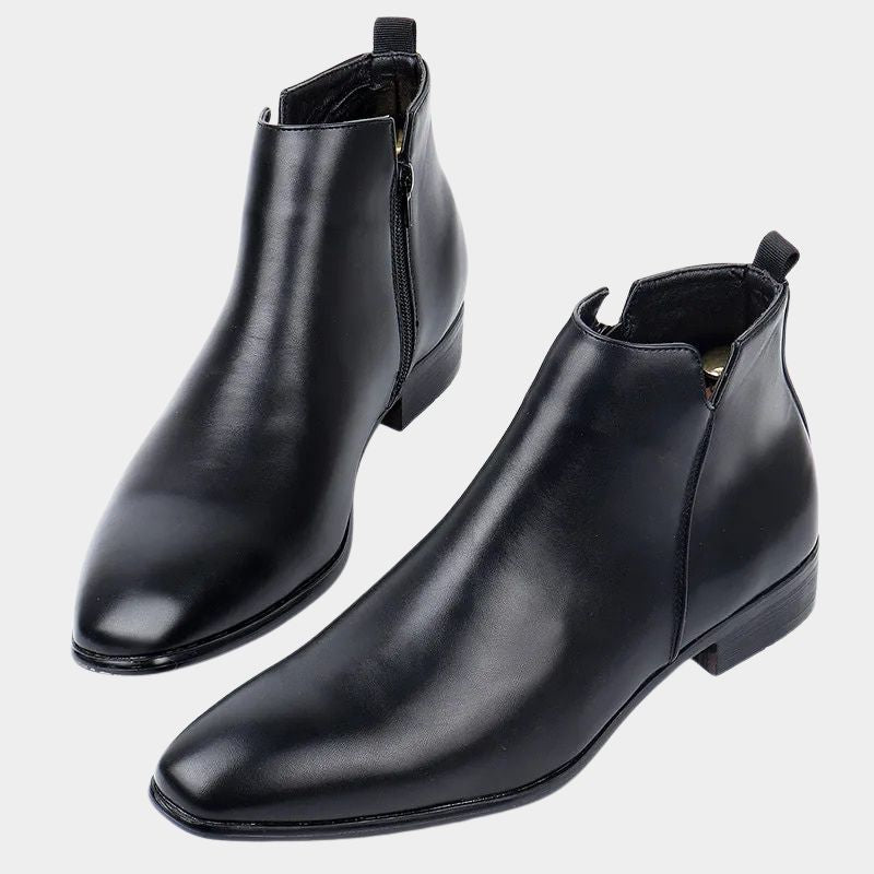 Vintage Style Leather Mens Boots - Pexav