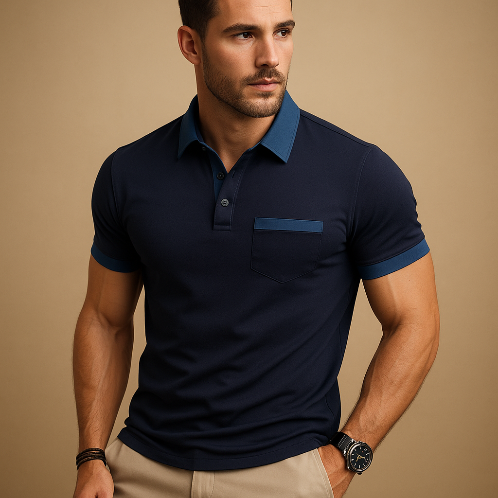 Classic short sleeve polo shirt for men | Mason - Nocini