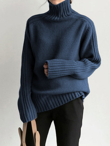 Cozy Loose Fit Crew Neck Sweater - Nocini