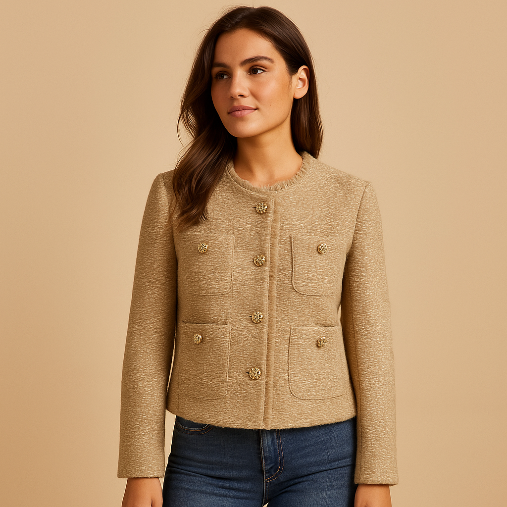 Classic tweed blazer for women | Livia - Nocini