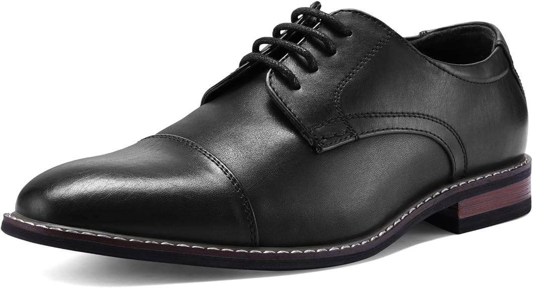 Classic Wingtip Men's Shoes - Victor-Black-6.5-Nora Luxe