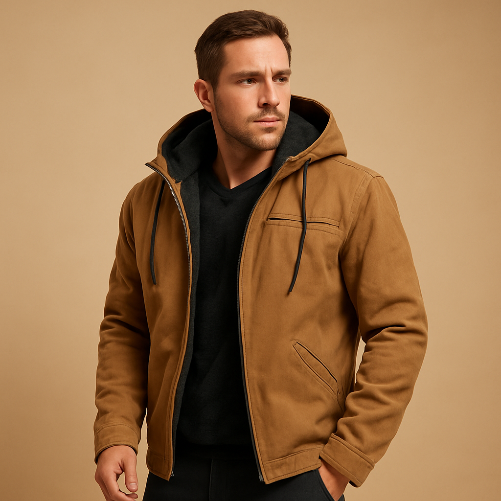 Men's Comfortable Fleece Zip Hoodie - Nocini