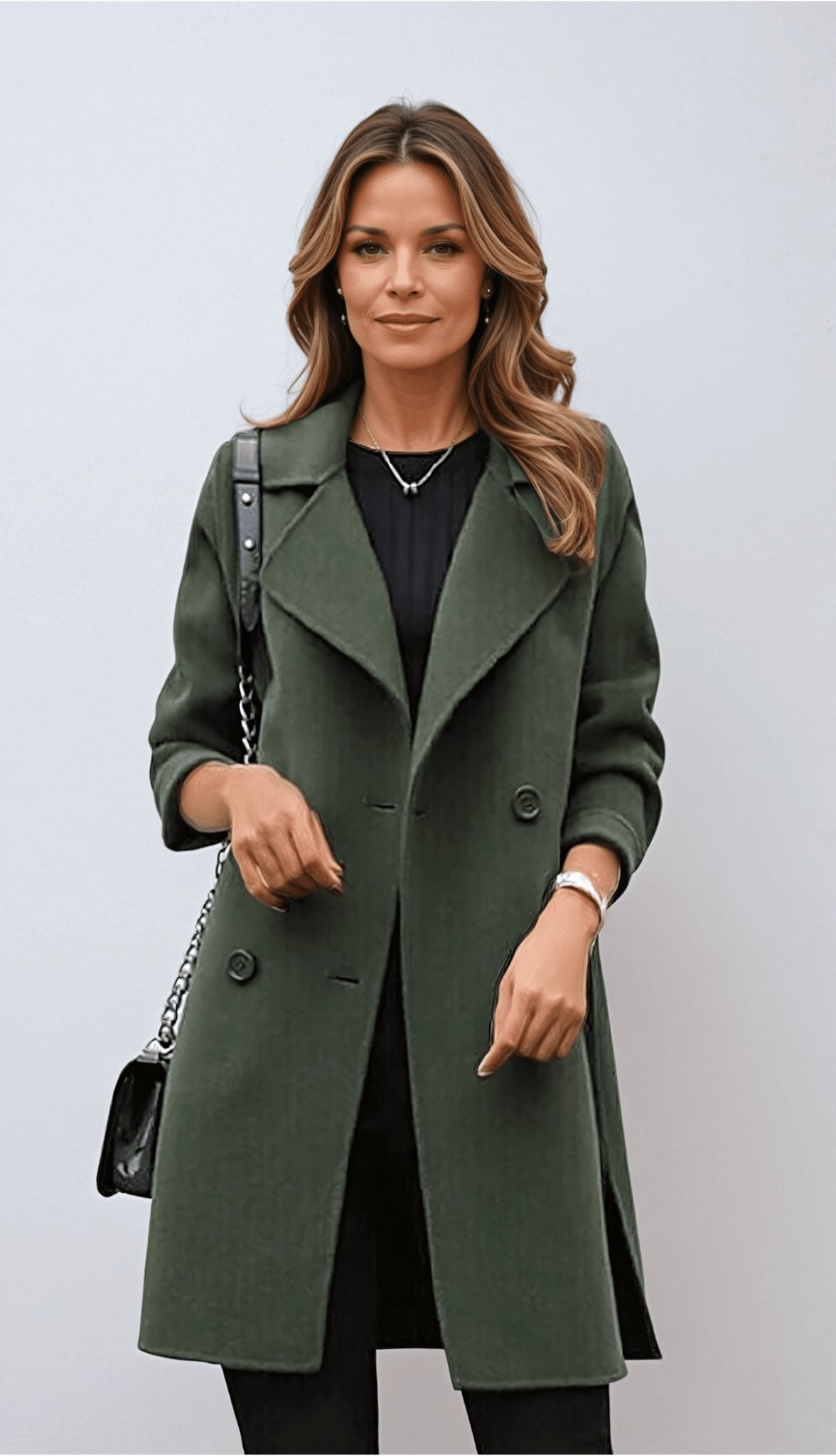 Timeless Double Breasted Women's Coat - Nocini