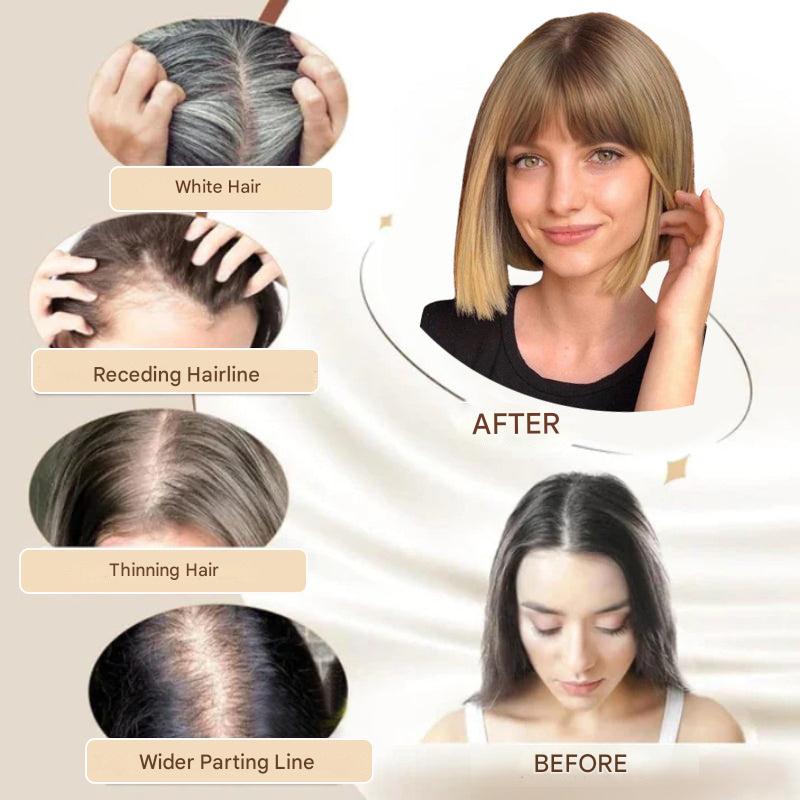 Clip-in Hair Piece with Bangs – Livia-01#-Nora Luxe